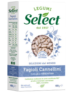 Fagioli Cannellini Secchi 400 g - Legumi Select
